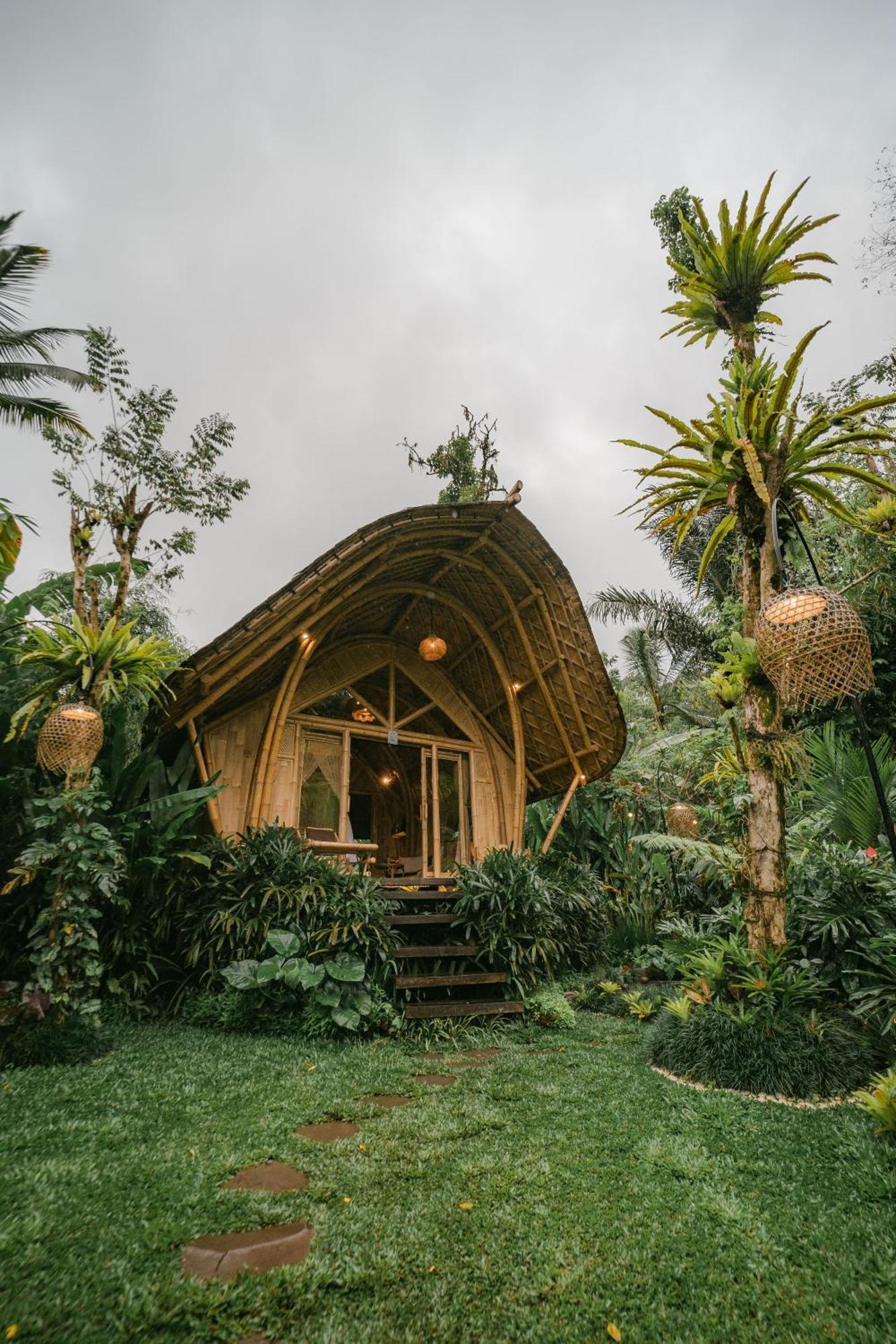 Arcada Bali Bamboo House Villa ซิเดอมัน ภายนอก รูปภาพ